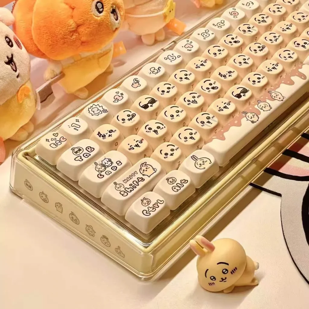 chiikawa-usagi-base68-trimode-mechanical-keyboard-cover