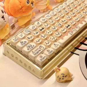 chiikawa-usagi-base68-trimode-mechanical-keyboard-cover