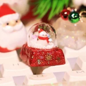 crystal-ball-snowman-keycap-cover
