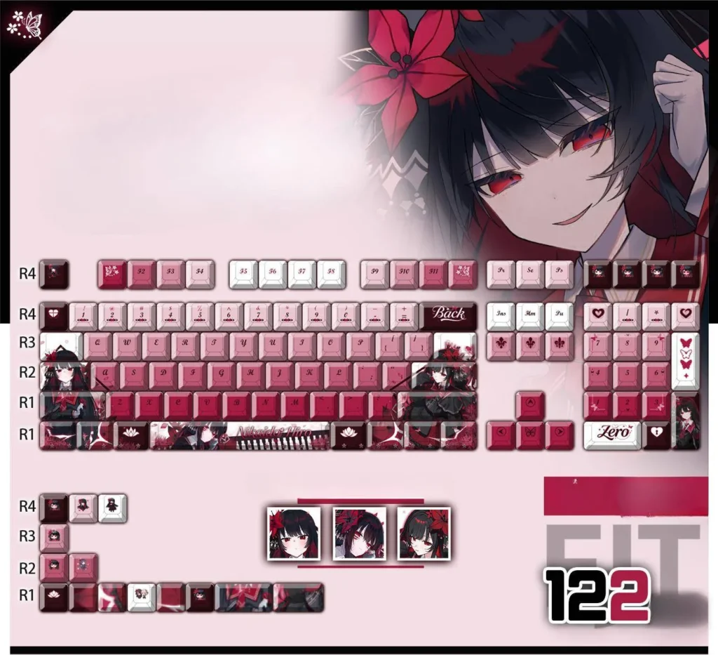 hiro-nikaido-cherry-keycapset-mechanical-keyboard-cover