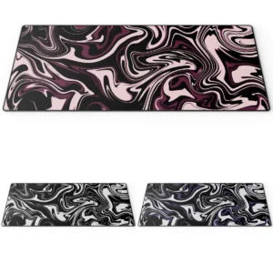 Sleek Liquid Art Desk Mats displayed, showcasing its ultra-smooth precision surface, expansive comfort, and lasting durability for peak performance.