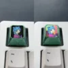 Maomao Keycap: Premium titanium ESC keycap featuring a vibrant anime cat motif with a polished metallic finish, exuding fantasy charm and vivid design.