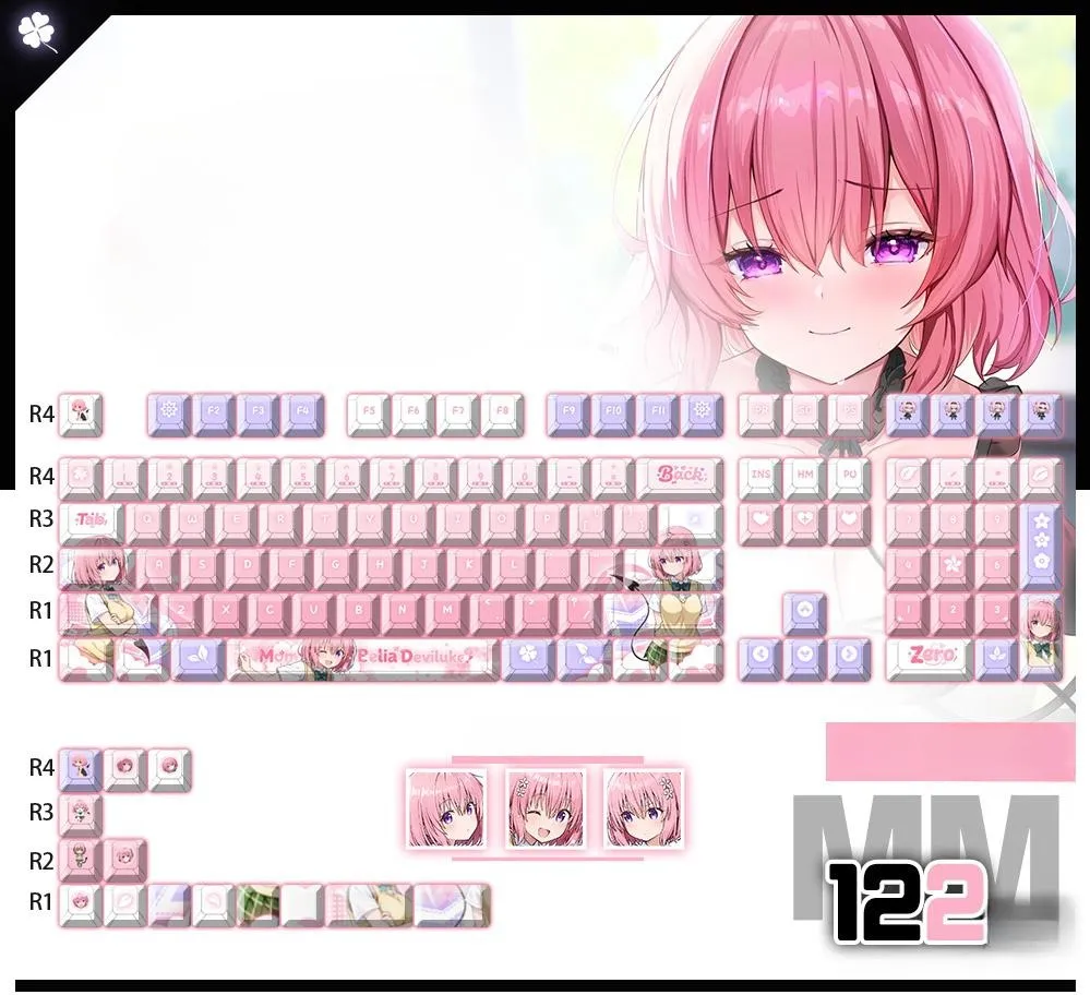 momobelia-deviluke-cherry-keycapset-mechanical-keyboard-cover