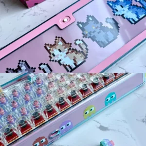 pixel-world-base68-trimode-mechanical-keyboard-cover