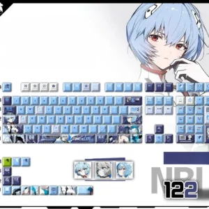 rei-ayanami-cherry-keycapset-mechanical-keyboard-cover