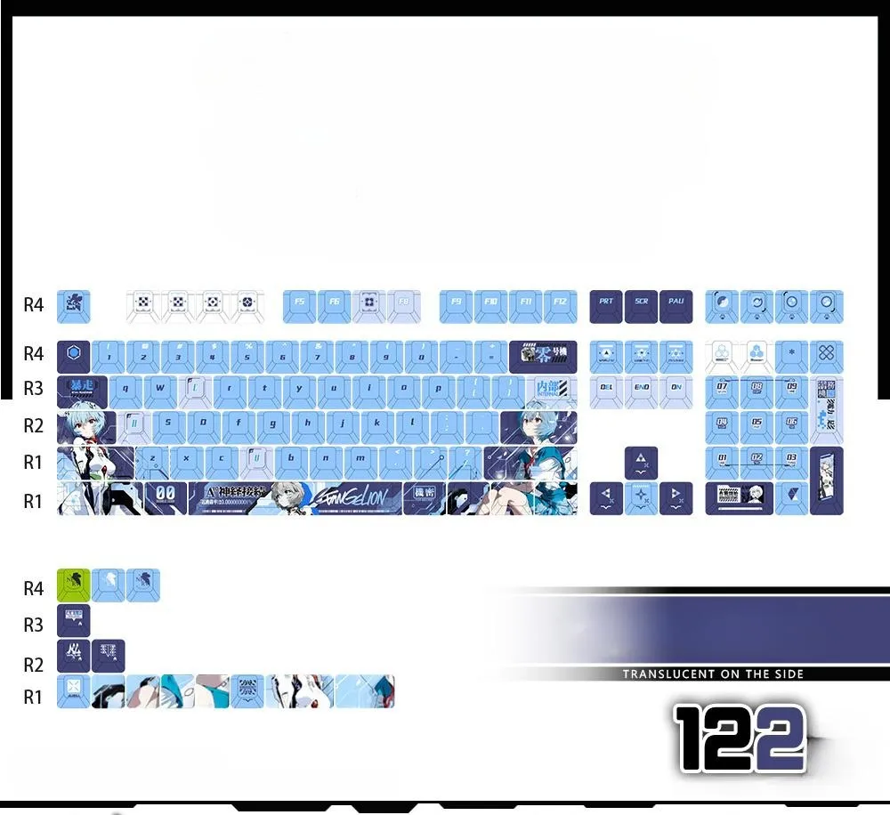 rei-ayanami-cherry-keycapset-mechanical-keyboard-side