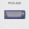 Retro Pale Purple PBT keycaps set, beautifully presented from multiple angles, emphasizing its unique soft vintage design and serene design.