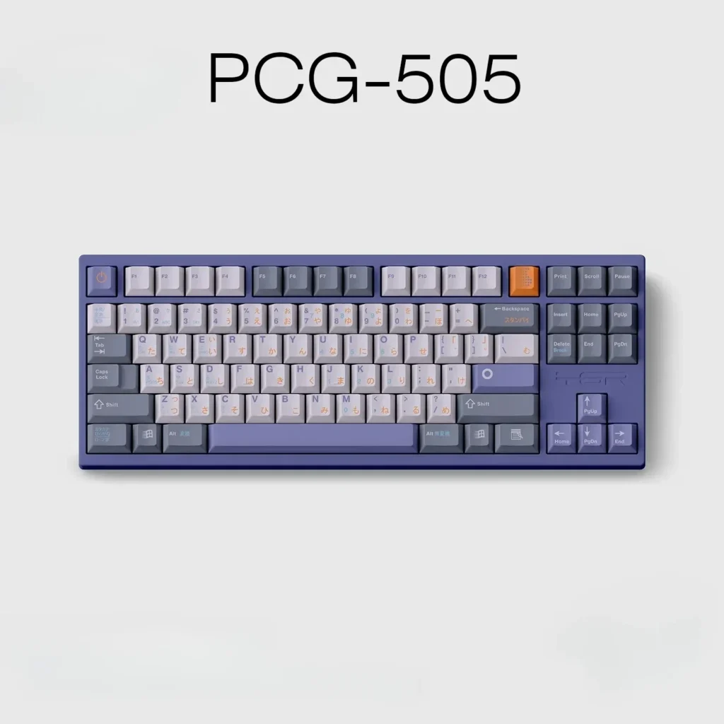 Retro Pale Purple PBT Keycap Set collection showcasing the elegant vintage design and soft, serene aesthetic from various angles.