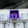 Exclusive Rias Gremory Titanium Artisan Keycap gallery. See the vibrant anime sculpture and captivating purple ice crystal finish from every angle.