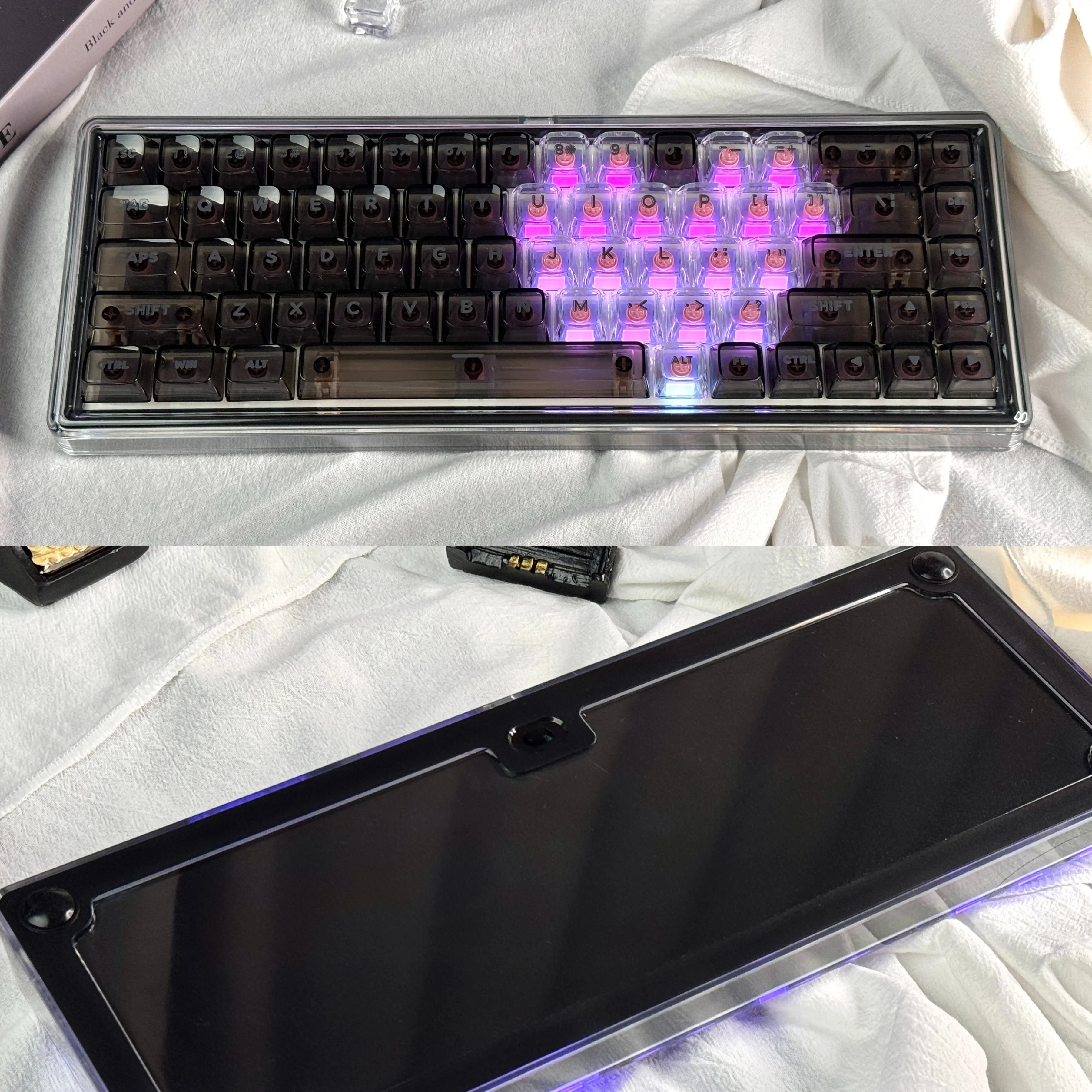 Romantic Series Base68 Keyboard Aesthetic Noveltykeycaps