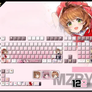 sakura-kinomoto-cherry-keycapset-mechanical-keyboard-cover