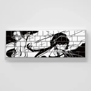 Experience the exclusive Spy x Family Yor Forger PBT keycaps set, featuring dark, elegant character motifs and crisp, glowing side-engraved legends.