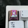 Stylish Sakura Akino Keycaps displaying an enchanting anime design. Creatives design purposely ideal for fans desktop.