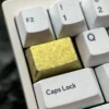 Jewel-like Ice Crystal Titanium Keycap, exquisitely crafted from premium titanium alloy, displaying its shimmering facets.
