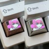 A vivid Zero Two Titanium Keycap, expertly crafted from premium titanium alloy, shines as an artisan Ctrl key, enhancing any personalized design.