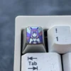 Vibrant Virtual YouTuber: Ninomae Ina'Nis Keycaps displaying its metallic luster, sleek modern design, and premium finish for a personalized keyboard.