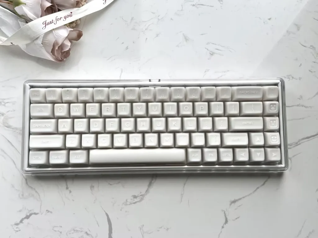 white-base68-minimal-trimode-mechanical-keyboard-cover