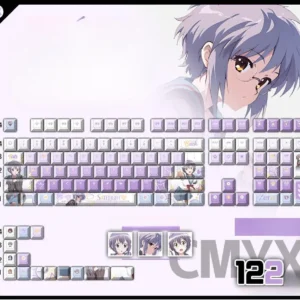 yuki-nagato-cherry-keycapset-mechanical-keyboard-cover