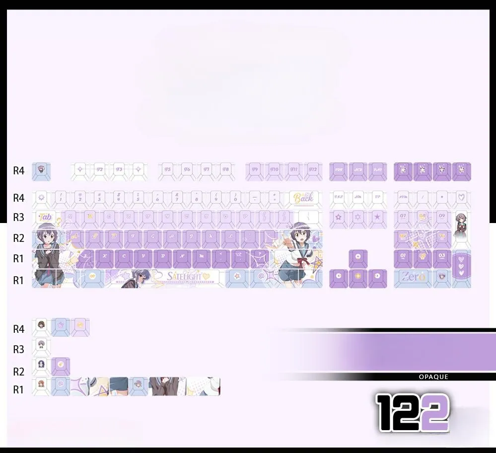 yuki-nagato-cherry-keycapset-mechanical-keyboard-opaque