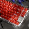 Anime Battle Princess Gaming Keycap Set gallery. Dynamic silver-haired shoujo, vibrant dye-sub PC, and frosted finish seen from all angles.