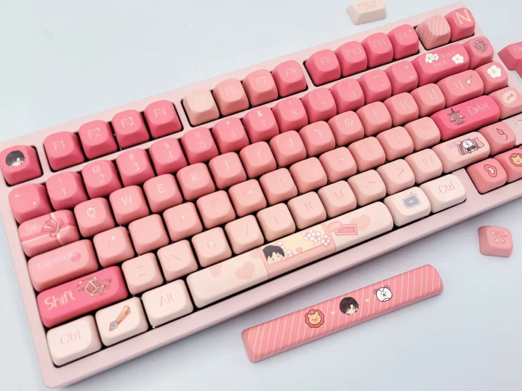 Exclusive Artem Wing Character FOA Keycap Set, Collector's Edition, showcasing elegant character-inspired design with intricate details and a premium finish.