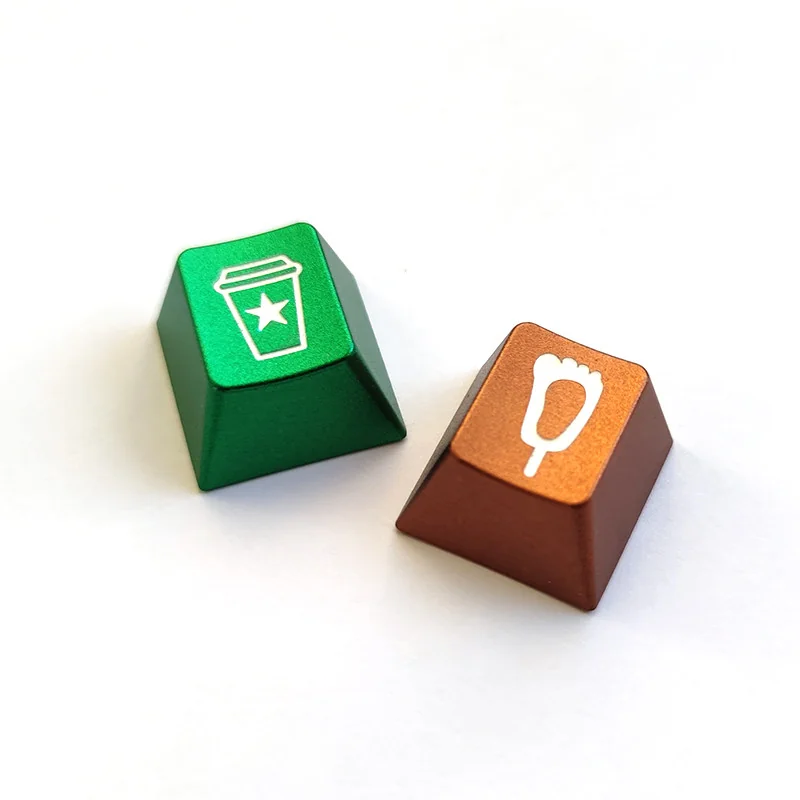 A delightful premium aluminum artisan keycap featuring a vibrant pop culture food icon, handcrafted for your keyboard.