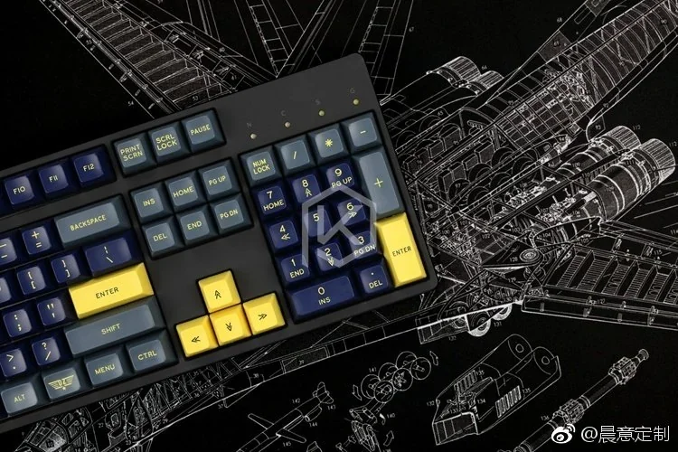 Detailed view of the Bomber Desk Mat's iconic stealth design featuring precision aviation graphics and its premium tactical black surface.