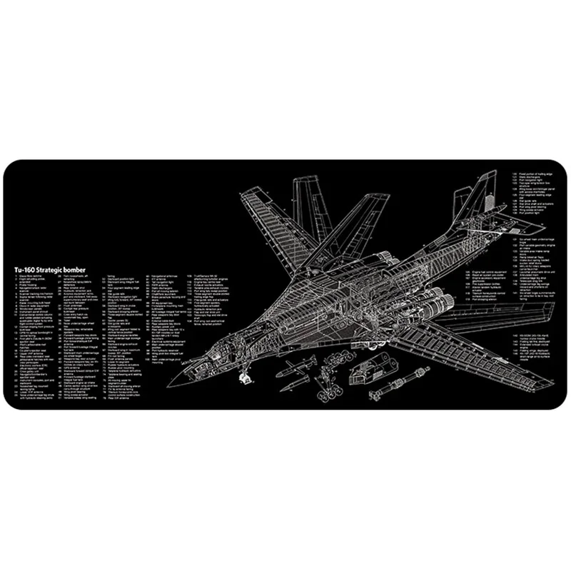 Premium Bomber Desk Mat product images showcasing its iconic stealth design, tactical black and grey aesthetics, and oversized gaming surface from various angles.