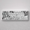 Camellya Keycap Set gallery displaying the elegant, gaming-inspired design across 60% 65% keyboards, showcasing its serene and premium aesthetic.