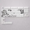 Elegant Camellya Keycap Set showcasing serene, gaming-inspired artistry designed for 60% and 65% compact mechanical keyboards.
