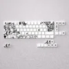 Elegant Camellya Keycap Setwith serene, gaming-inspired design on display. Perfect for 60% 65% keyboards, offering a premium, artistic aesthetic.