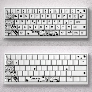 Changli Keycap Set showcasing an exquisite mythical bird design with vibrant firebird art and ethereal details.