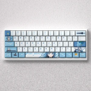 Exclusive Chtholly Anime PBT keycap set featuring vibrant character art and unique fantasy design for mechanical keyboards.