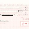 This 114-key boxed set of Angelic Black Pink Cupid Keycaps showcases unique PBT dye-sublimation with playful cherubs and hearts.