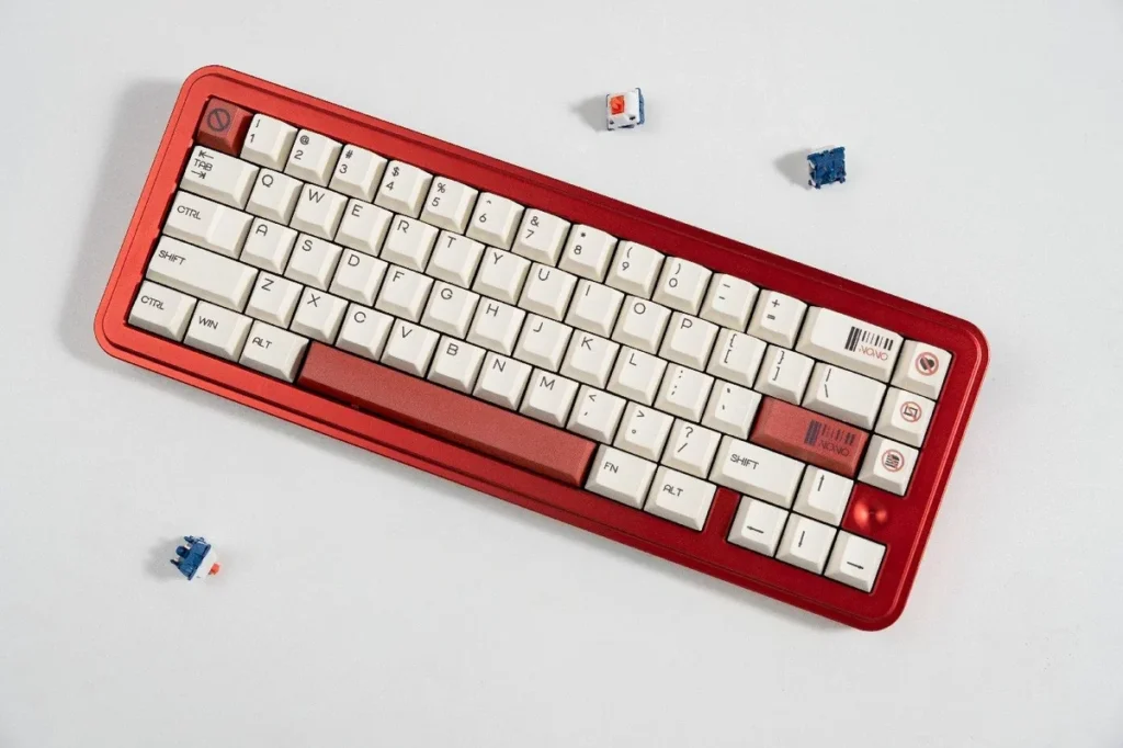 Premium No One Cherry Keycap Set, showcasing crisp dye-sub legends and a durable Cherry profile for a timeless, minimalist keyboard aesthetic.