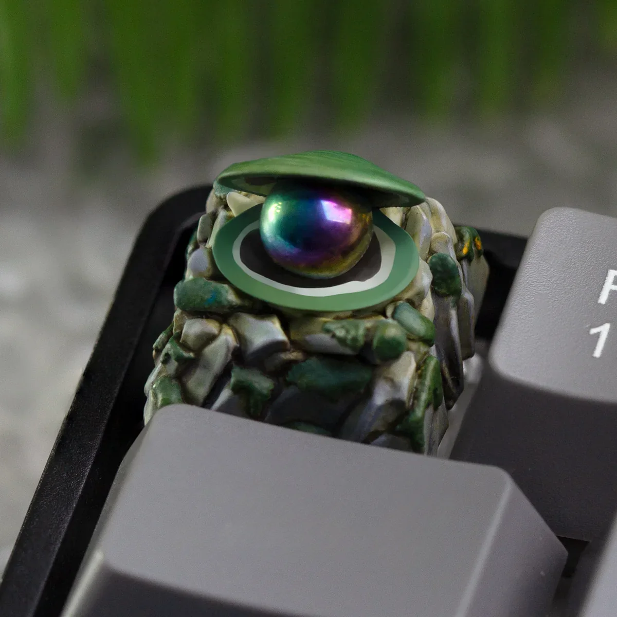 Exquisite Delta Force Artisan Keycap, handcrafted resin miniature art showcasing detailed adventurous dioramas from multiple angles.