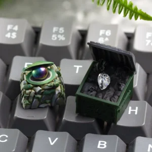 Exquisite Delta Force Artisan Keycap. This handcrafted resin miniature art features a highly detailed, immersive natural diorama.
