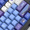 Dr. Ratio Honkai: Star Rail keycaps set from various angles, revealing intricate scholarly details and the elegant, philosophical character-inspired design.