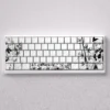 Elegant Keycap Set. Premium Cherry profile keycaps in Jinhsi opaque design, showcasing sophisticated colors and timeless elegance beautifully.