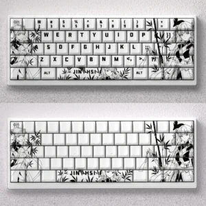 Jinhsi Keycap Set showcasing premium Cherry profile, timeless aesthetics, and sophisticated colors inspired by tranquil skies.