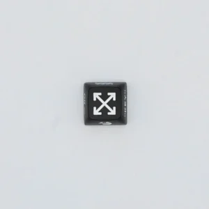 Close-up of a Off-White Streetwear Series Keycaps, featuring an XDA profile and a sleek finish that embodies an industrial streetwear aesthetic.