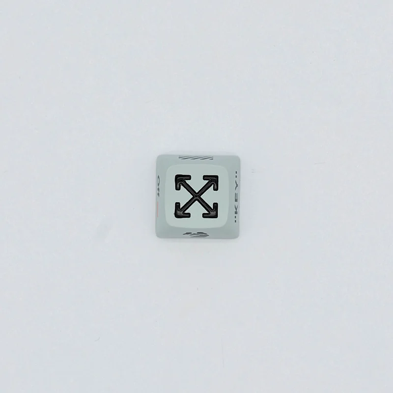 Off-White Streetwear Series Keycaps with XDA profile, featuring a sleek industrial streetwear aesthetic and a distinctive metallic finish.