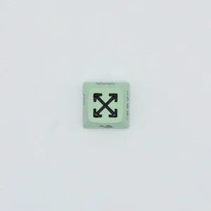 Off-White Streetwear Series Keycaps with an XDA profile, showcasing a bold industrial streetwear aesthetic for custom mechanical keyboards.