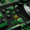 Exclusive F1 C44 Zhou Guanyu Team Keycap Set. Premium black and green livery with dynamic race car motifs. Elevate your F1 gaming setup.