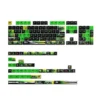 Dynamic F1 Keycap Set: Exclusive Zhou Guanyu Sauber C44 team design in black and green, featuring premium race car motifs for gaming keyboards.