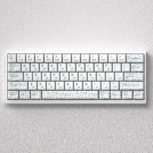 Artistic Floral Keycap Set, featuring elegant cultural motifs and a classic Cherry profile, designed for compact mechanical keyboards.