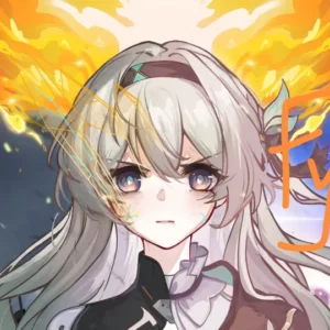 Exclusive Honkai Star Rail Firefly desk mat, exquisitely handcrafted to capture her delicate, radiant essence for your keyboard.