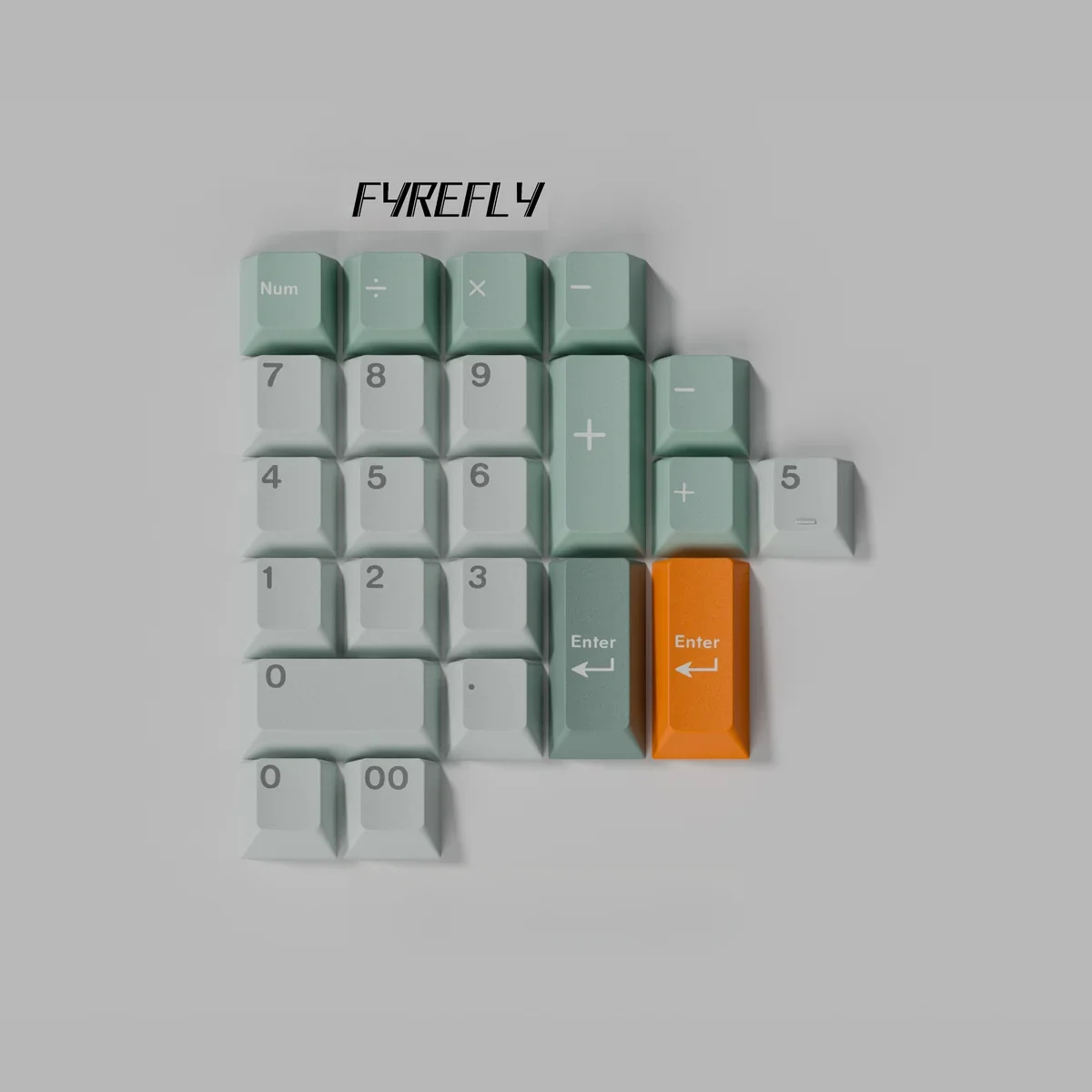 Exclusive Honkai Star Rail Firefly keycap set, presented from multiple angles, showcasing its futuristic anime aesthetic and elegant character motifs.