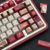 Exclusive Honkai Star Rail Cherry keycaps set from multiple angles, highlighting its futuristic, anime-inspired, combat-ready aesthetic.
