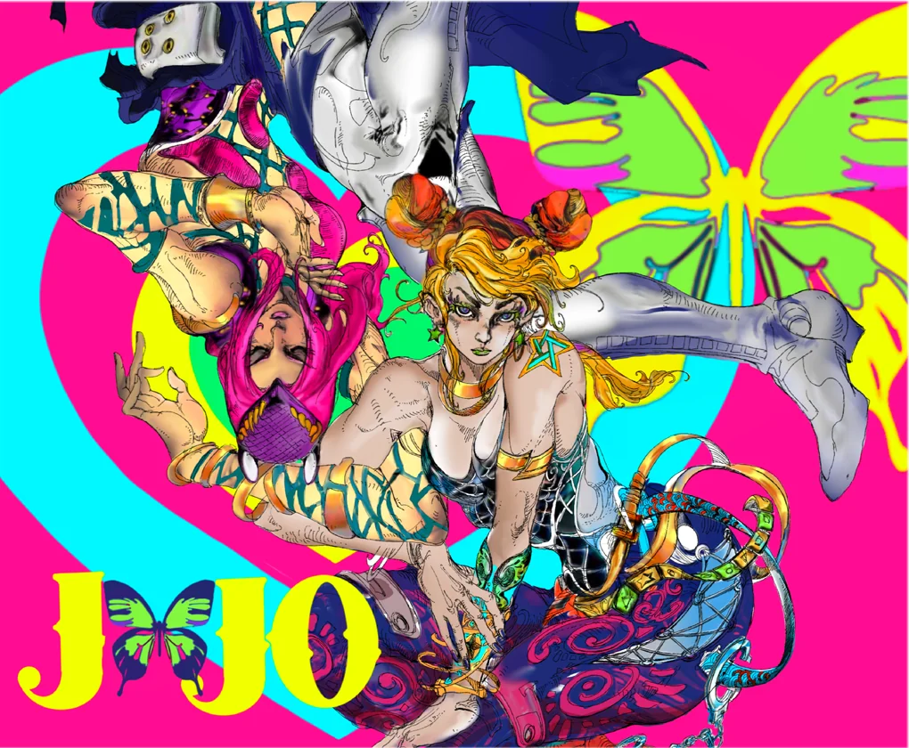 Exclusive Jojo's Bizarre Adventure Original Art Mouse Pad gallery, showcasing vibrant character designs and dynamic anime aesthetic from multiple angles.